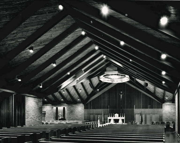 Interior of the church in 1959.