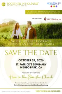 Together in Holiness Catholic Marriage Conference 2026 flyer